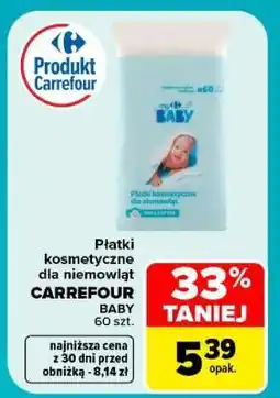 Carrefour Płatki kosmetyczne dla niemowląt CARREFOUR BABY oferta