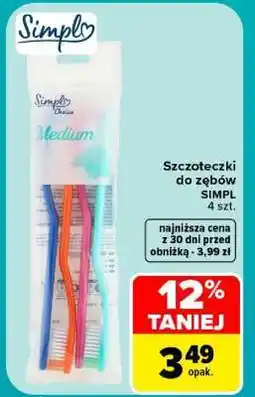 Carrefour Szczoteczki do zębów SIMPL oferta