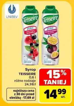 Carrefour Syrop Teisseire oferta