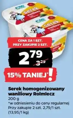 Netto Serek homogenizowany waniliowy Rolmlecz oferta