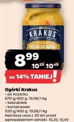 Netto Ogórki Krakus oferta