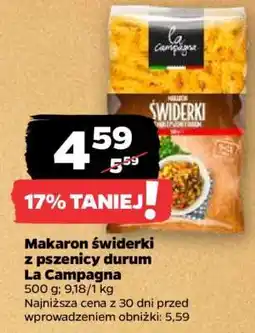 Netto Makaron świderki z pszenicy durum La Campagna oferta