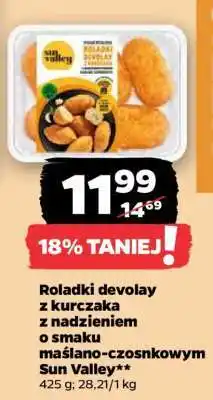 Netto Roladki devolay z kurczaka z nadzieniem o smaku maślano-czosnkowym Sun Valley oferta