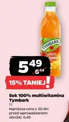Netto Sok 100% multiwitamina Tymbark oferta