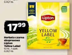 Netto Herbata czarna ekspresowa Lipton Yellow Label oferta