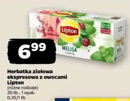 Netto Herbatka ziołowa ekspresowa z owocami Lipton oferta