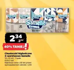 Netto Chusteczki higieniczne 3-warstwowe Samelle oferta