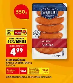 Biedronka Kiełbasa śląska oferta