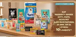 Biedronka Kup produkty marek Kitty, Puffi, Activ Pet albo Maxi Natural za min. 149 zł i zyskaj 10% rabatu oferta