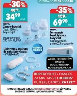 Biedronka Zestaw butelek Canpol babies oferta