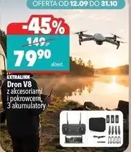 Biedronka Extralink Dron V8 z akcesoriami i pokrowcem, 3 akumulatory oferta