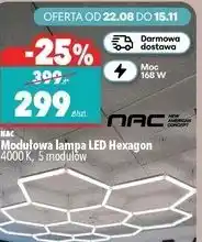Biedronka NAC Modułowa lampa LED Hexagon 4000 K, 5 modułów oferta