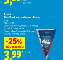 Lidl Ser z niebieską pleśnią Pilos Blue Rival oferta