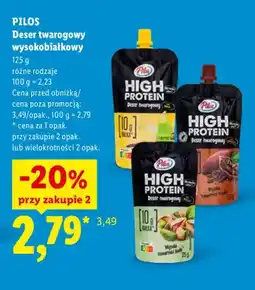 Lidl Deser twarogowy wysokobiałkowy Pilos waniliowy oferta