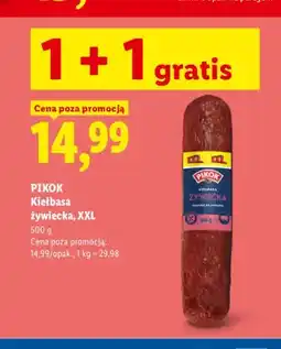 Lidl Kiełbasa żywiecka Pikok XXL oferta
