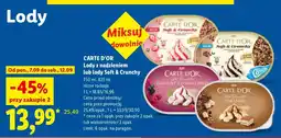 Lidl Lody Carte D'Or Soft & Crunchy Strawberry oferta