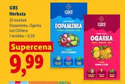Lidl Herbata zielona GBS Dopaminka Liczi & Limonka oferta