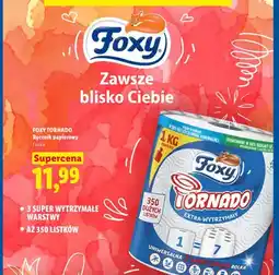 Lidl Ręcznik papierowy Foxy Tornado 3-warstwowy oferta