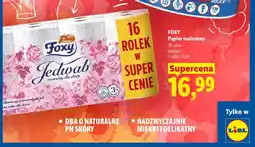 Lidl Papier toaletowy Foxy Jedwab 3-warstwowy 16-pak oferta