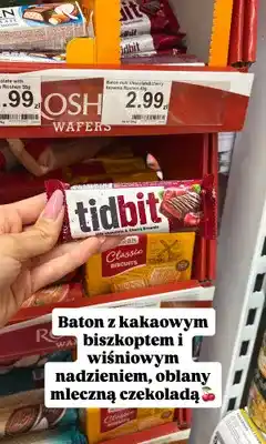 Dino Baton Roshen Tidbit Milk Chocolate & Cherry Brownie oferta