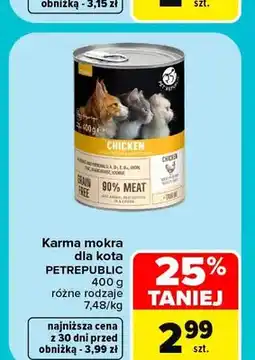 Carrefour Karma mokra dla kota PetRepublic oferta