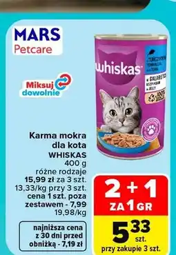 Carrefour Karma mokra dla kota Whiskas oferta