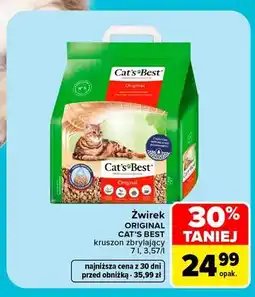 Carrefour Żwirek Original Cat's Best kruszon zbrylający oferta