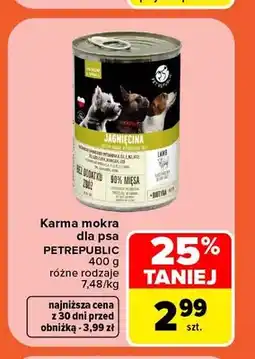 Carrefour Karma mokra dla psa PetRepublic oferta