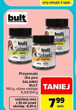 Carrefour Przysmaki dla psa Salamki wieprzowe Bult oferta