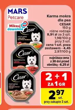 Carrefour Karma mokra dla psa Cesar oferta