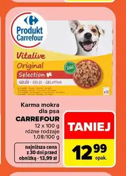 Carrefour Karma mokra dla psa Carrefour 12-pak oferta