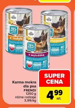 Carrefour Karma mokra dla psa z indykiem Frendi oferta