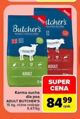 Carrefour Karma sucha dla psa Adult Butcher's jagnięcina oferta