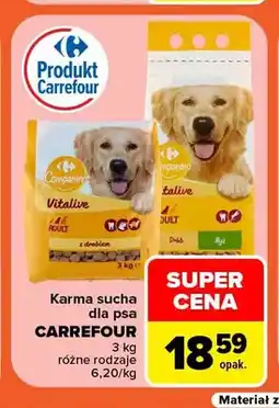 Carrefour Karma sucha dla psa Carrefour oferta