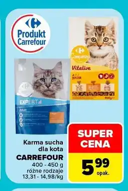 Carrefour Karma sucha dla kota Expert Adult Carrefour oferta