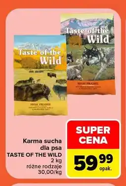 Carrefour Karma sucha dla psa Taste of the Wild oferta