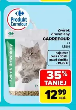 Carrefour Żwirek drewniany Carrefour oferta