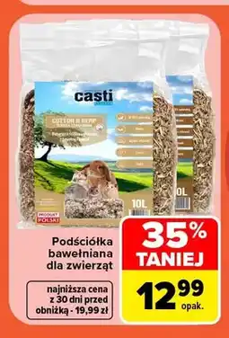 Carrefour Podściółka bawełniana dla zwierząt Casti oferta