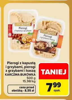 Carrefour Pierogi z kapustą i grzybami Karczma Bukówka oferta