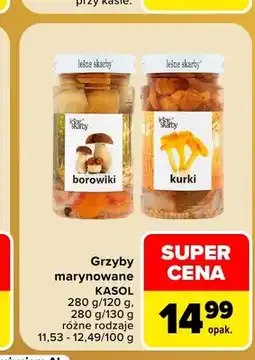 Carrefour Grzyby marynowane borowiki Leśne Skarby oferta