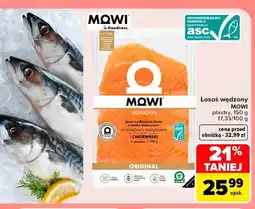 Carrefour Łosoś wędzony na zimno MOWI Signature Original plastry oferta
