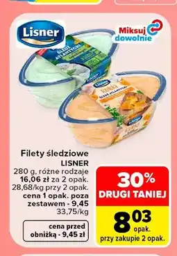 Carrefour Filety śledziowe Lisner w sosie koperkowym oferta