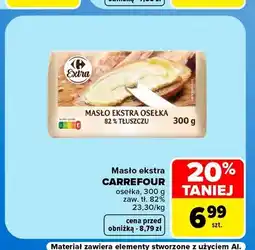 Carrefour Masło ekstra osełka Carrefour oferta