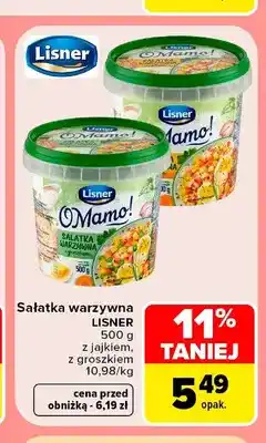 Carrefour Sałatka warzywna Lisner O Mamo! z groszkiem oferta