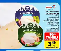 Carrefour Ser camembert pieprz zielony Carrefour oferta