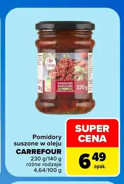 Carrefour Pomidory suszone w oleju Carrefour oferta