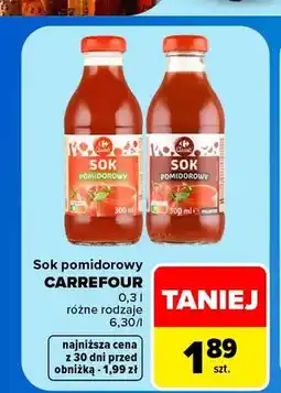 Carrefour Sok pomidorowy Carrefour oferta