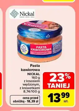 Carrefour Pasta kawiorowa Nickal z krewetkami oferta