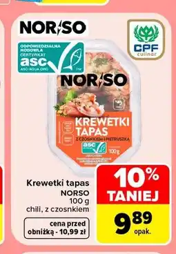 Carrefour Krewetki tapas Norso chili oferta