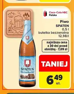 Carrefour Piwo Spaten Oktoberfestbier oferta